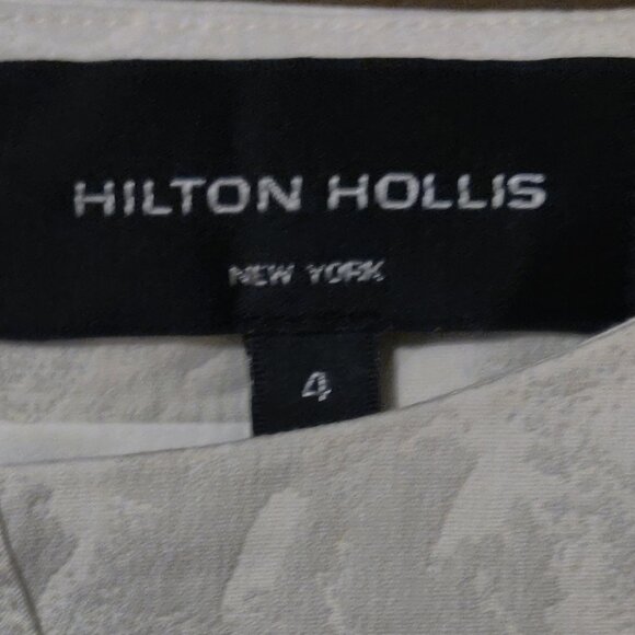 Hilton Hollis Floral Ash/Chalk Suit Separate Top SIZE 4 - Picture 2 of 6